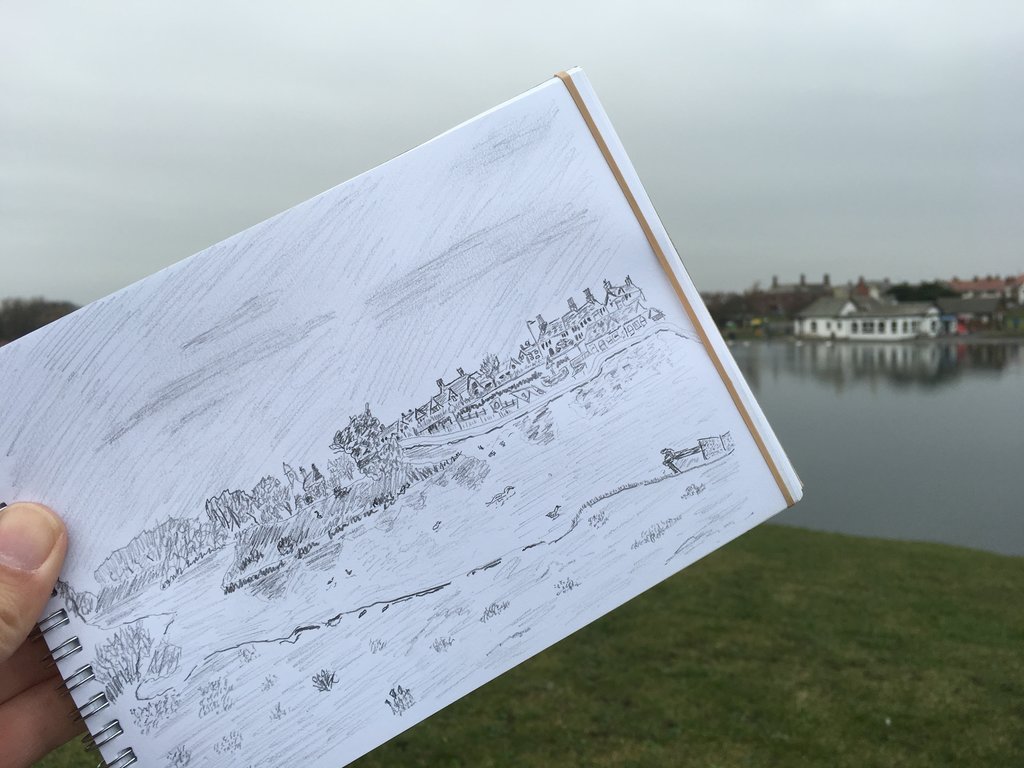 Sketching the lake